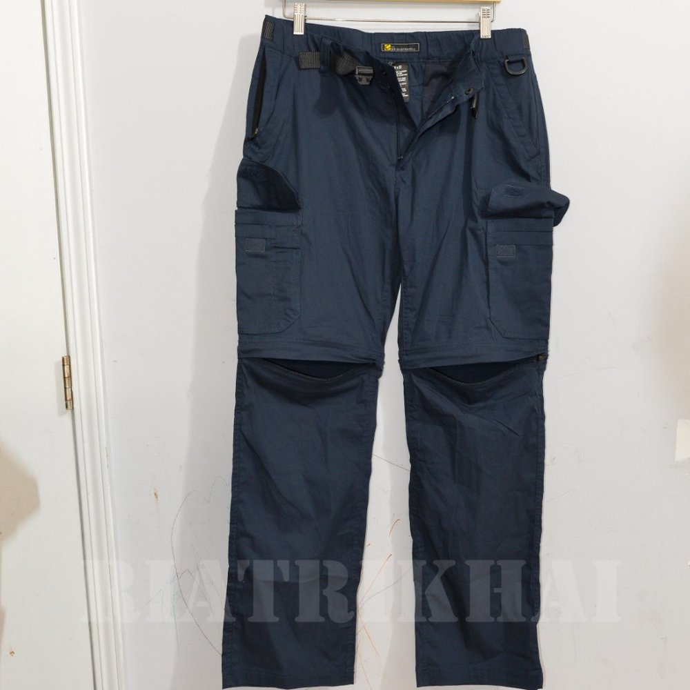 BC Clothing Men's Convertible Pants NAVY - Picture 3 of 7